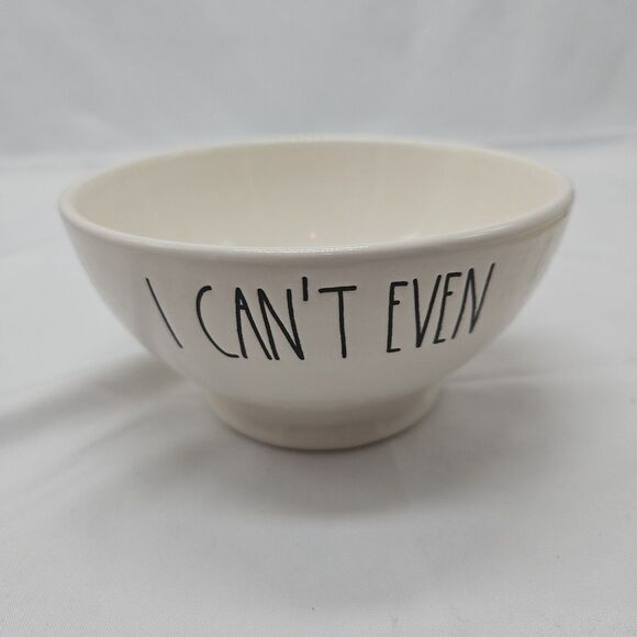 Rae Dunn Ceramic "I CAN’T EVEN" Ice Cream/cereal Bowl Artisan Collection - Picture 1 of 16